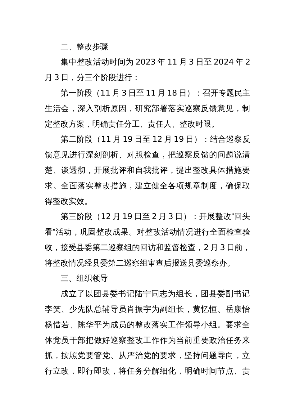 关于落实县委第二巡察组巡察反馈意见的整改方案_第2页