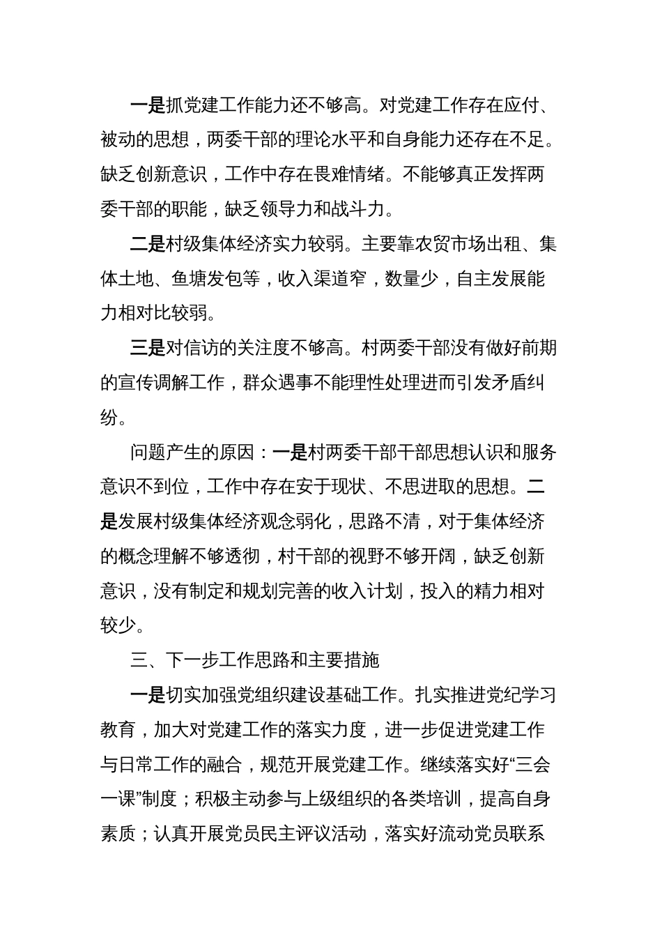 村党支书记2024年上半年抓党建工作述职报告_第2页