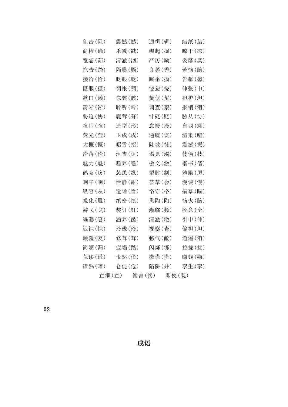 初中语文易错字词全面总结_第2页