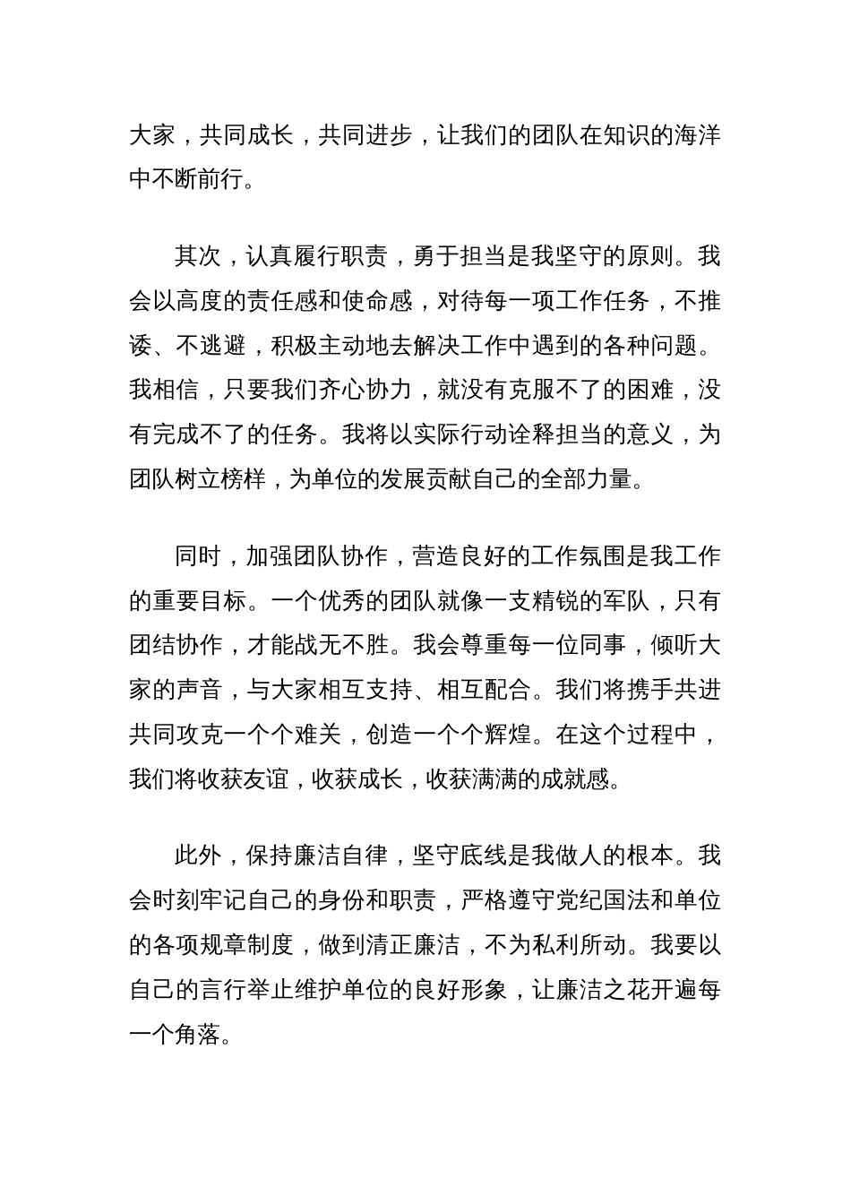 个人职务晋升表态发言_第2页