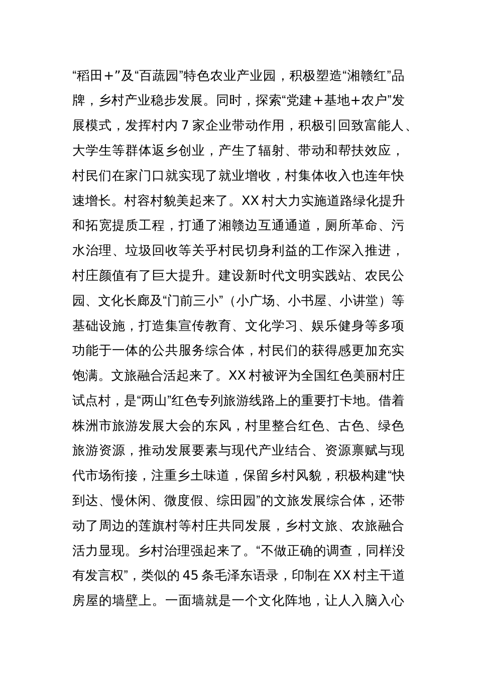 关于XX市XX村乡村振兴工作的调研报告（1）_第2页
