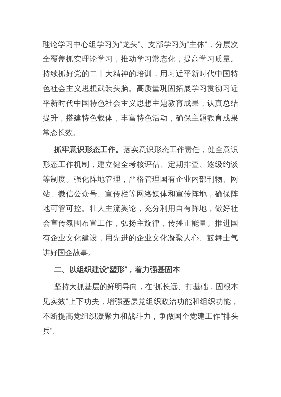 经验交流：坚持党的全面领导 牢记初心践行使命_第2页