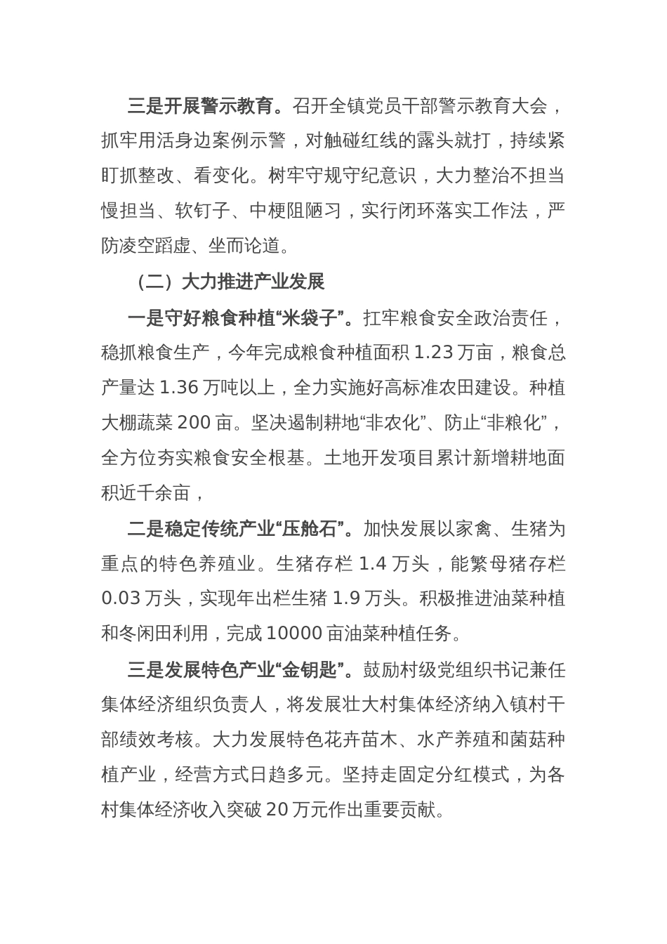 乡镇2024年上半年工作总结和下半年工作打算_第2页