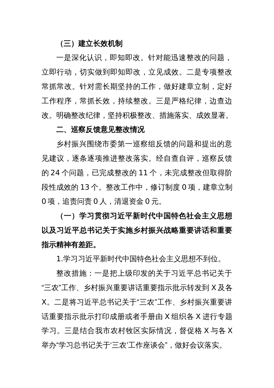 X市乡村振兴局关于巡察整改工作情况的报告_第2页