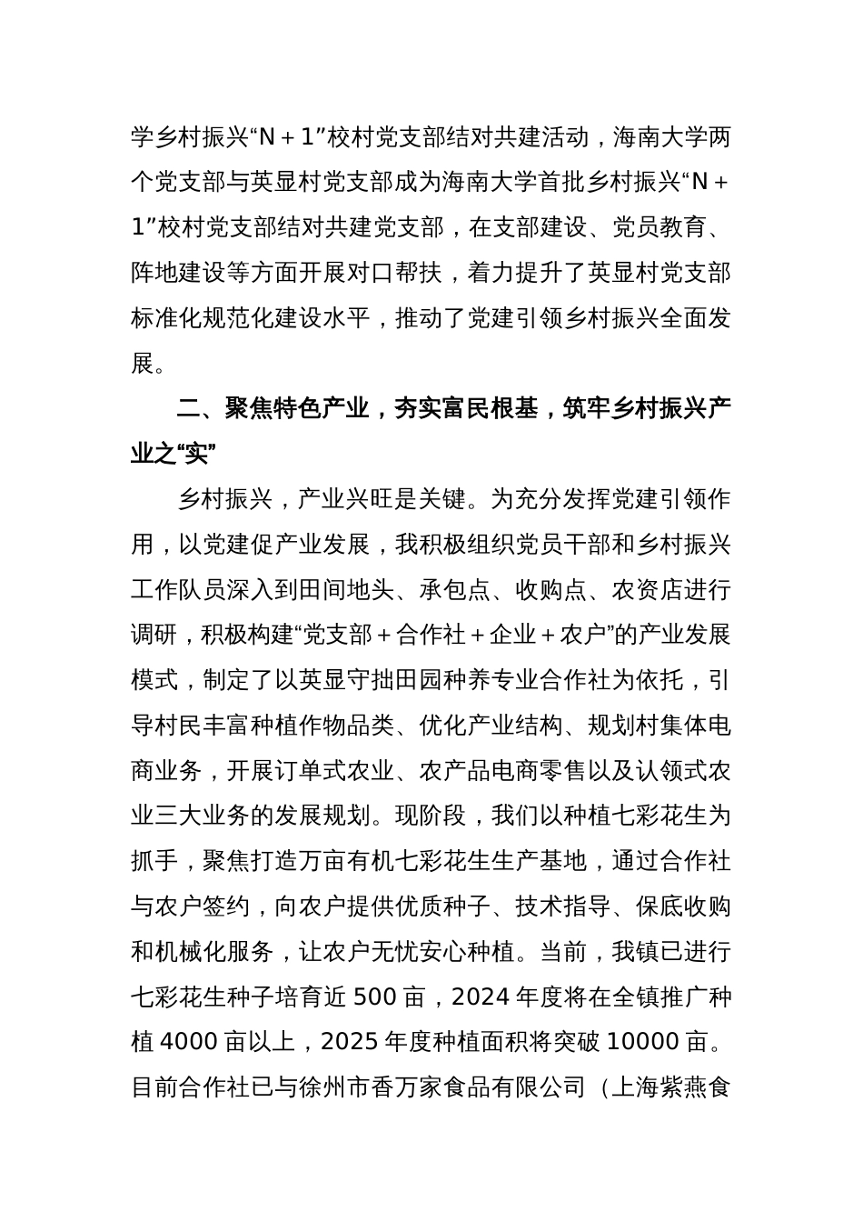 xx镇镇长在乡村振兴工作会议上的交流发言_第2页