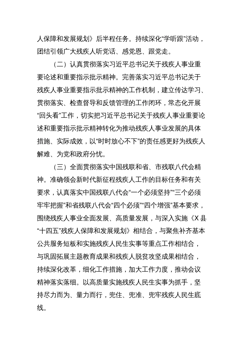 X县残联2024年工作要点_第2页