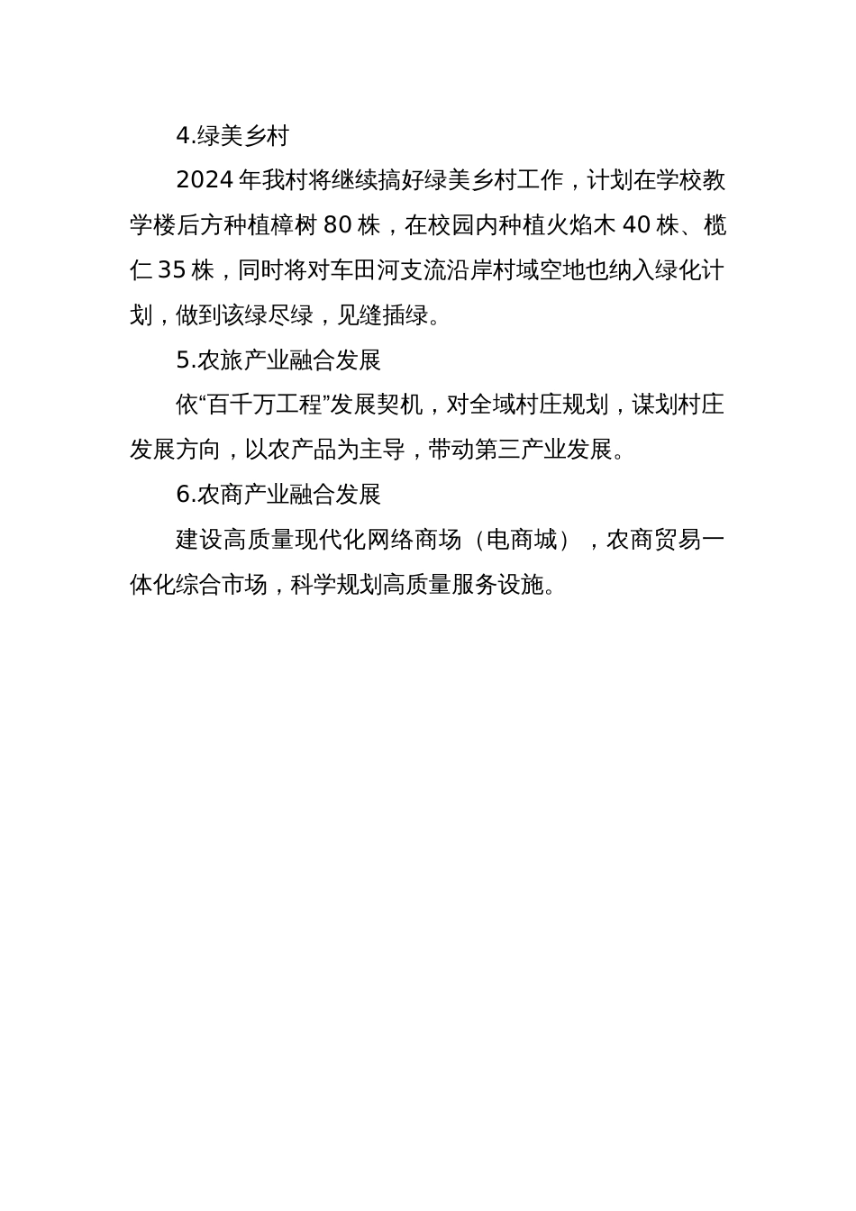 XX村2024年工作计划_第2页