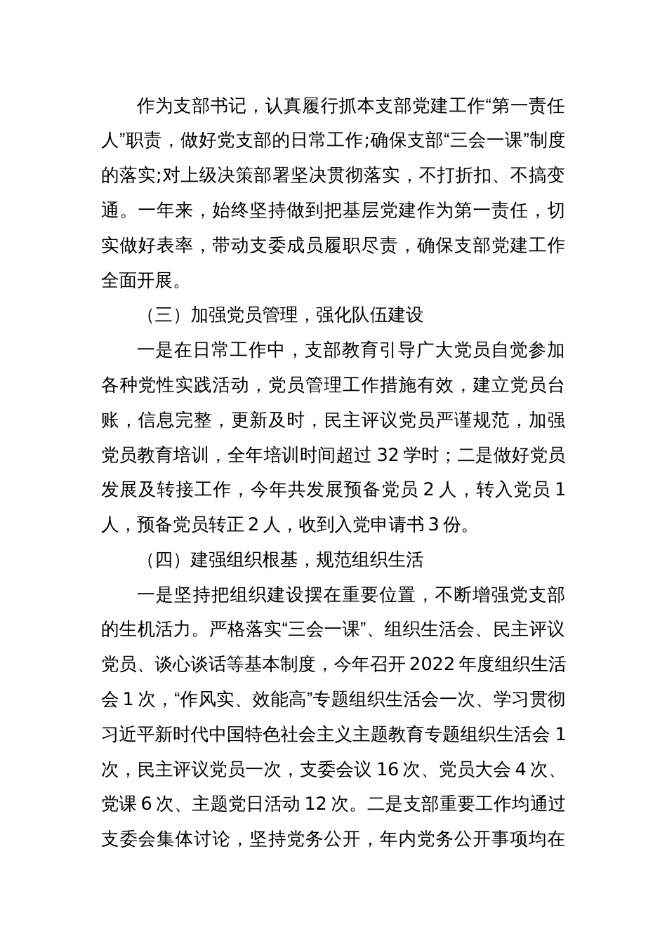 2023年度党支部述职报告._第2页