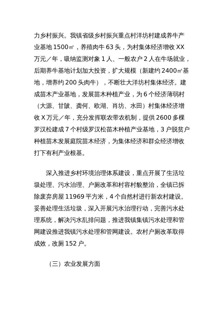 XX镇2023年工作总结及2024年工作计划_第2页