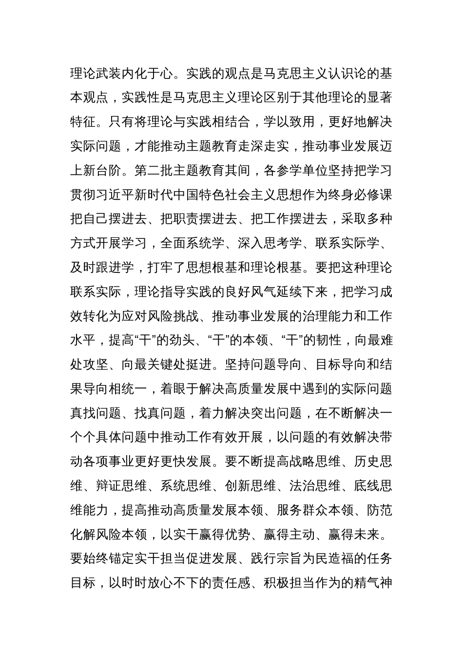 在第二批主题教育总结大会上的讲话提纲_第2页