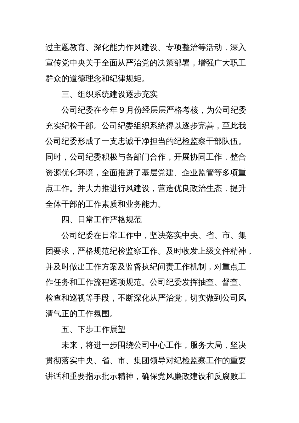 2023年纪检监察工作总结_第2页