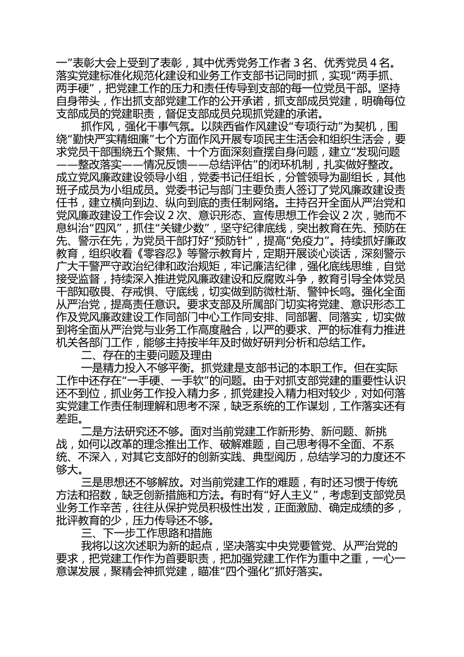 2022年党组织书记抓党建工作报告_第2页