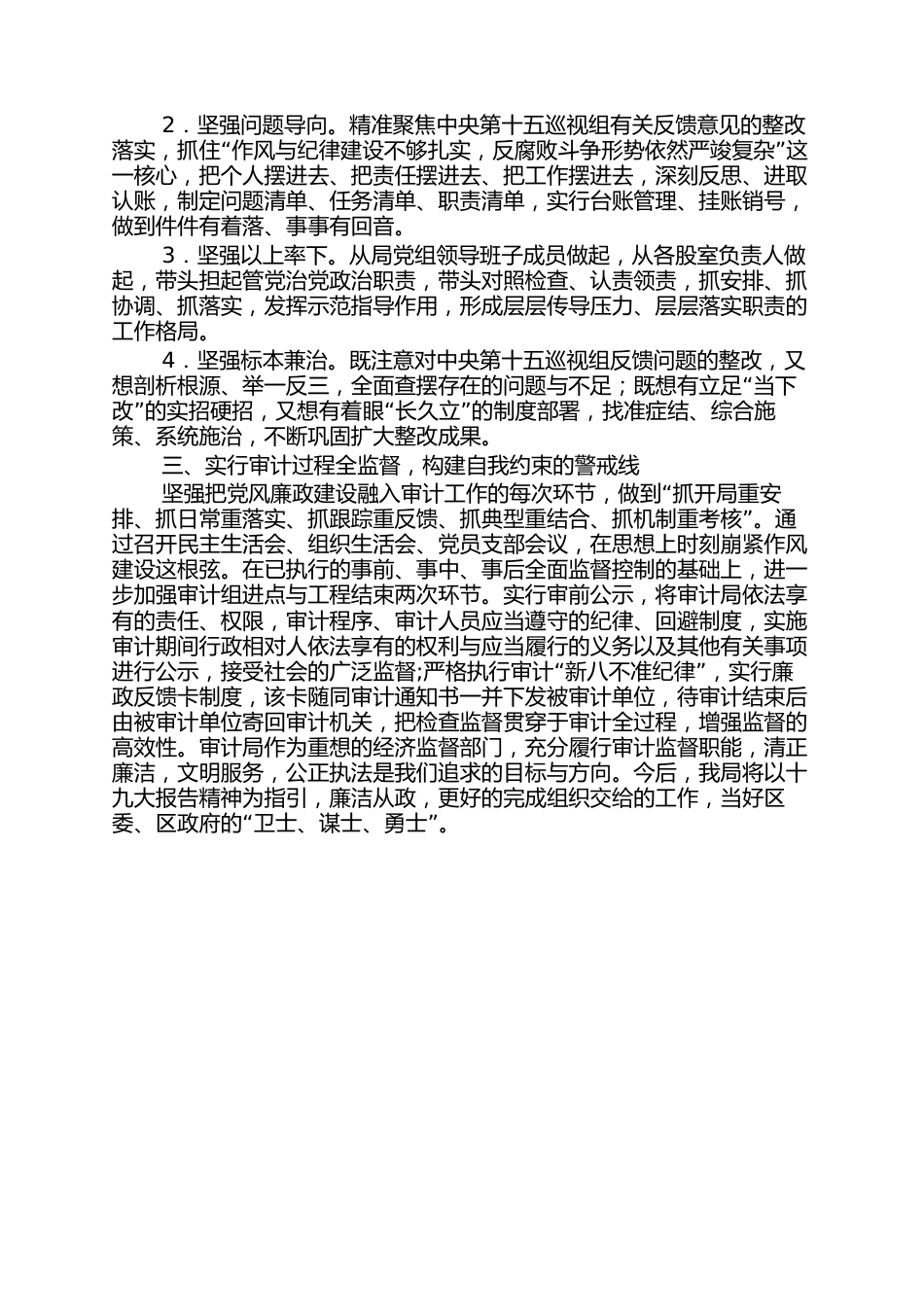 审计局全面从严治党党组主体职责落实不够到位问题专项整理情况汇报_第2页