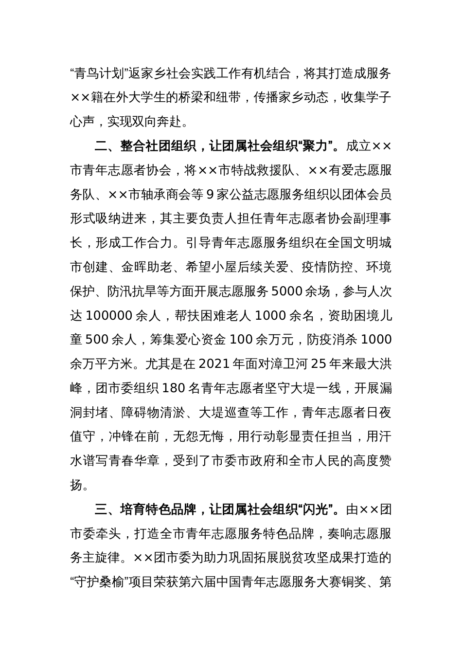 XX团委青年社会组织建设工作汇报_第2页