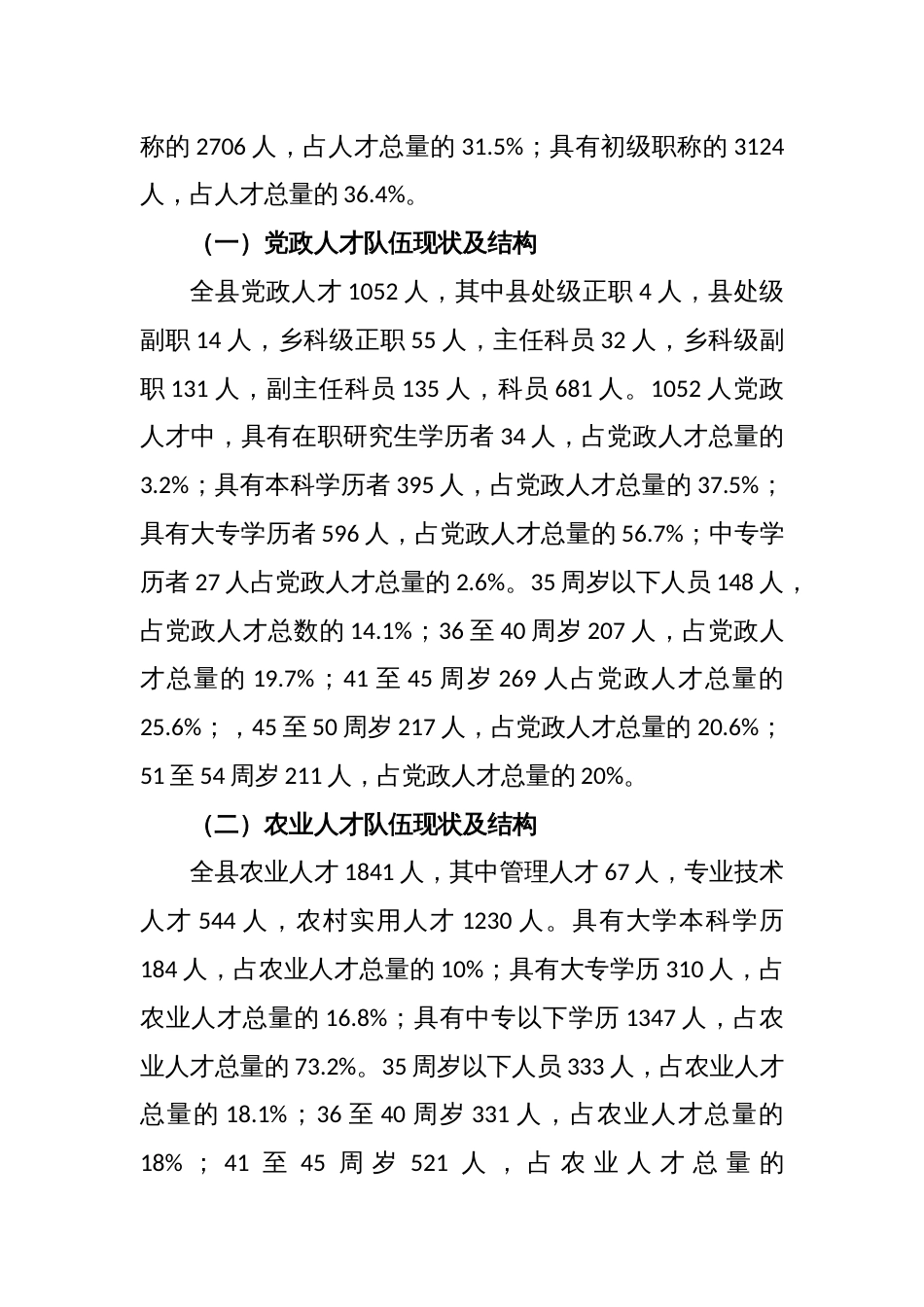 关于全县人才调研报告_第2页