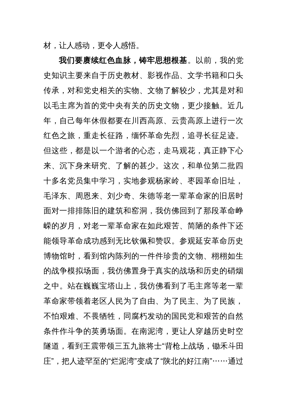 弘扬延安精神主题教育活动心得体会_第2页