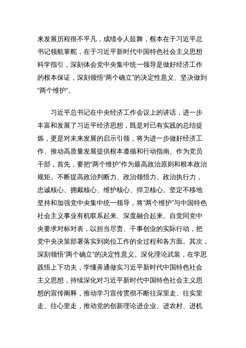 学习贯彻2024年中央经济工作会议精神交流发言_第2页