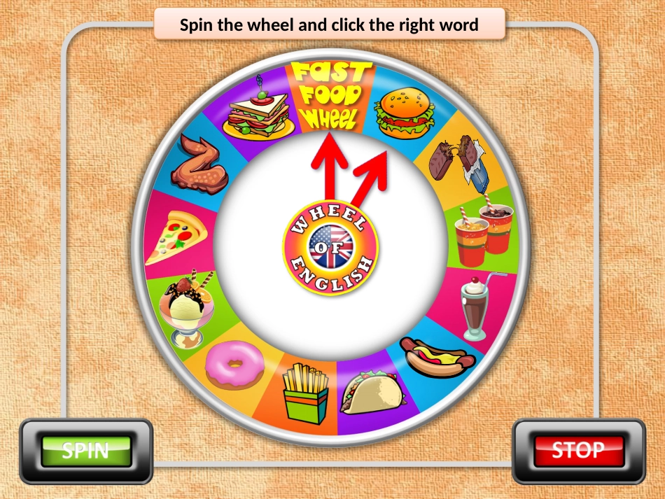 【趣味游戏英语教学课件】fast-food-wheel_第2页