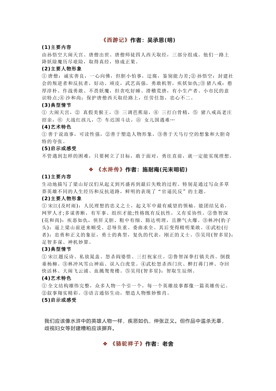 初中语文20本名著导读精华_第1页