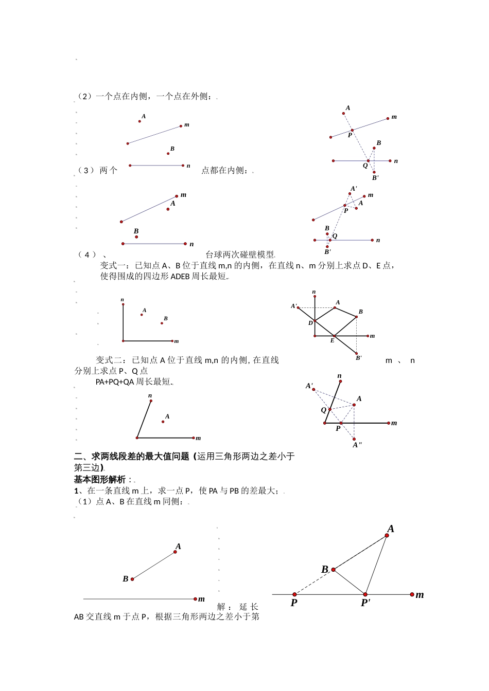 【2025版初中数学74大招专题突破】模型07 将军饮马模型（解析版）_第2页