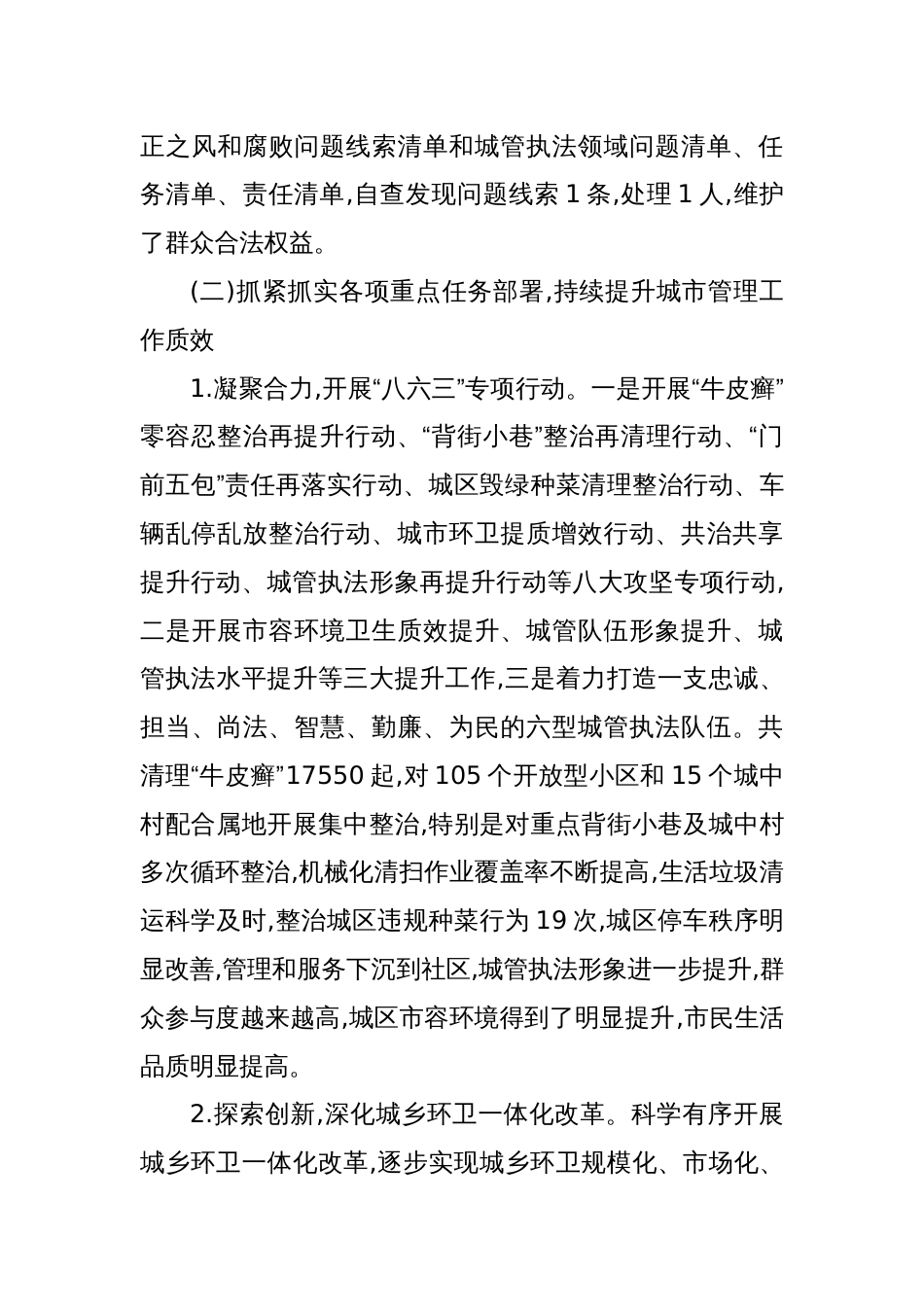 市城市管理局2024年工作总结及2025年工作计划_第3页