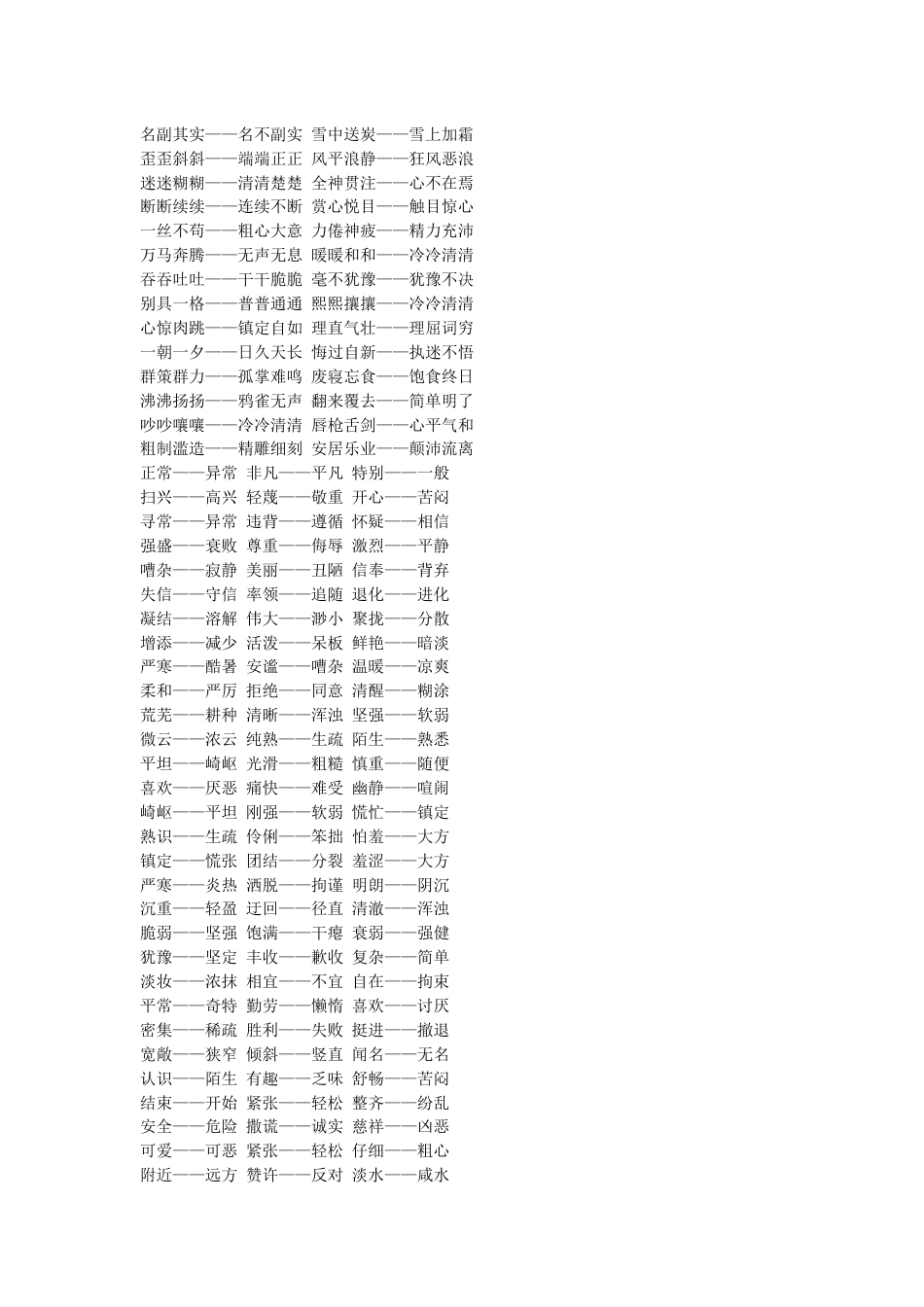 小学语文常用近义词总结_第1页