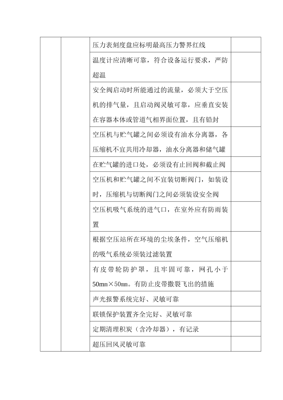 空压站安全检查表_第2页