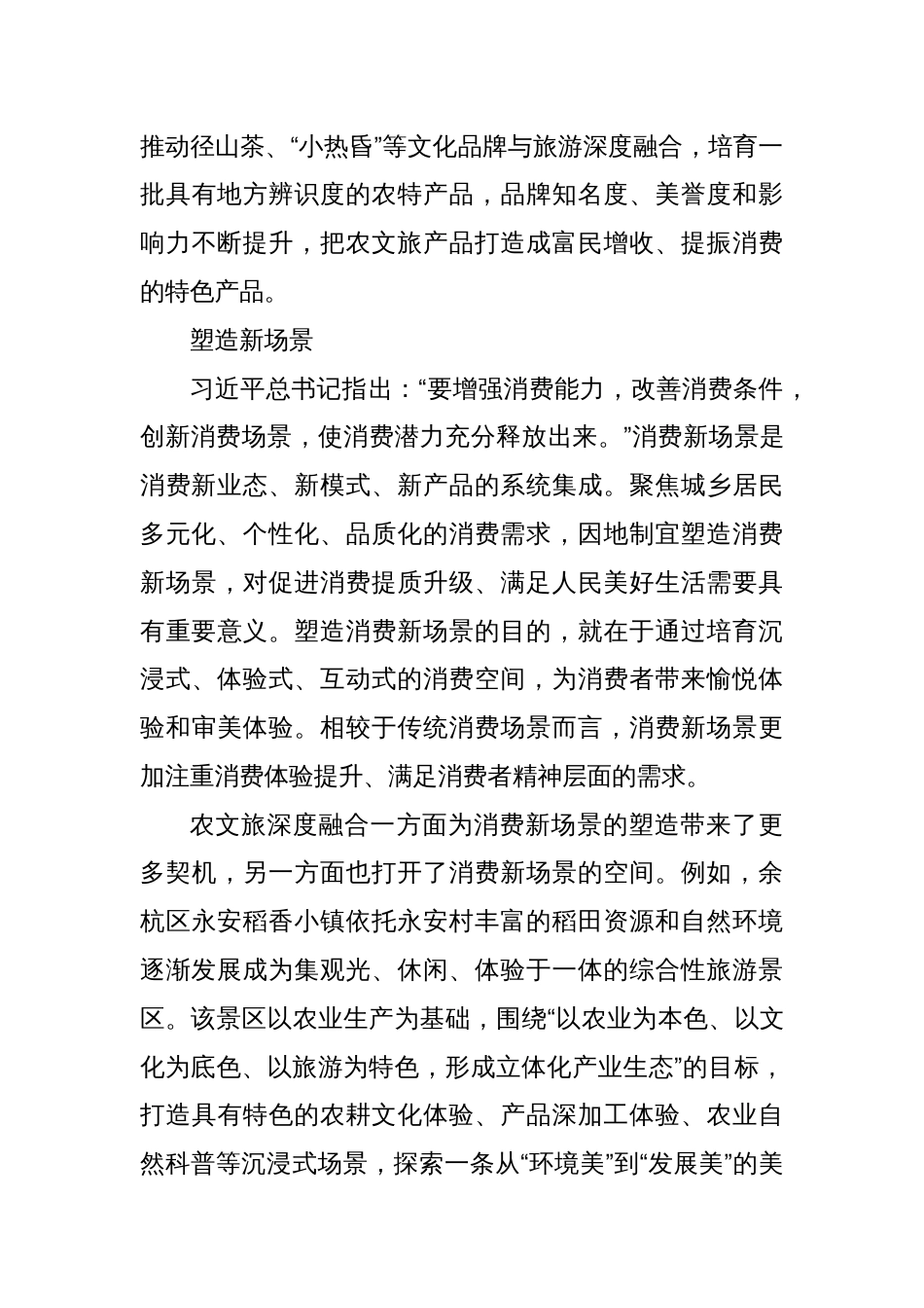 党课讲稿：以农文旅深度融合大力提振消费_第3页