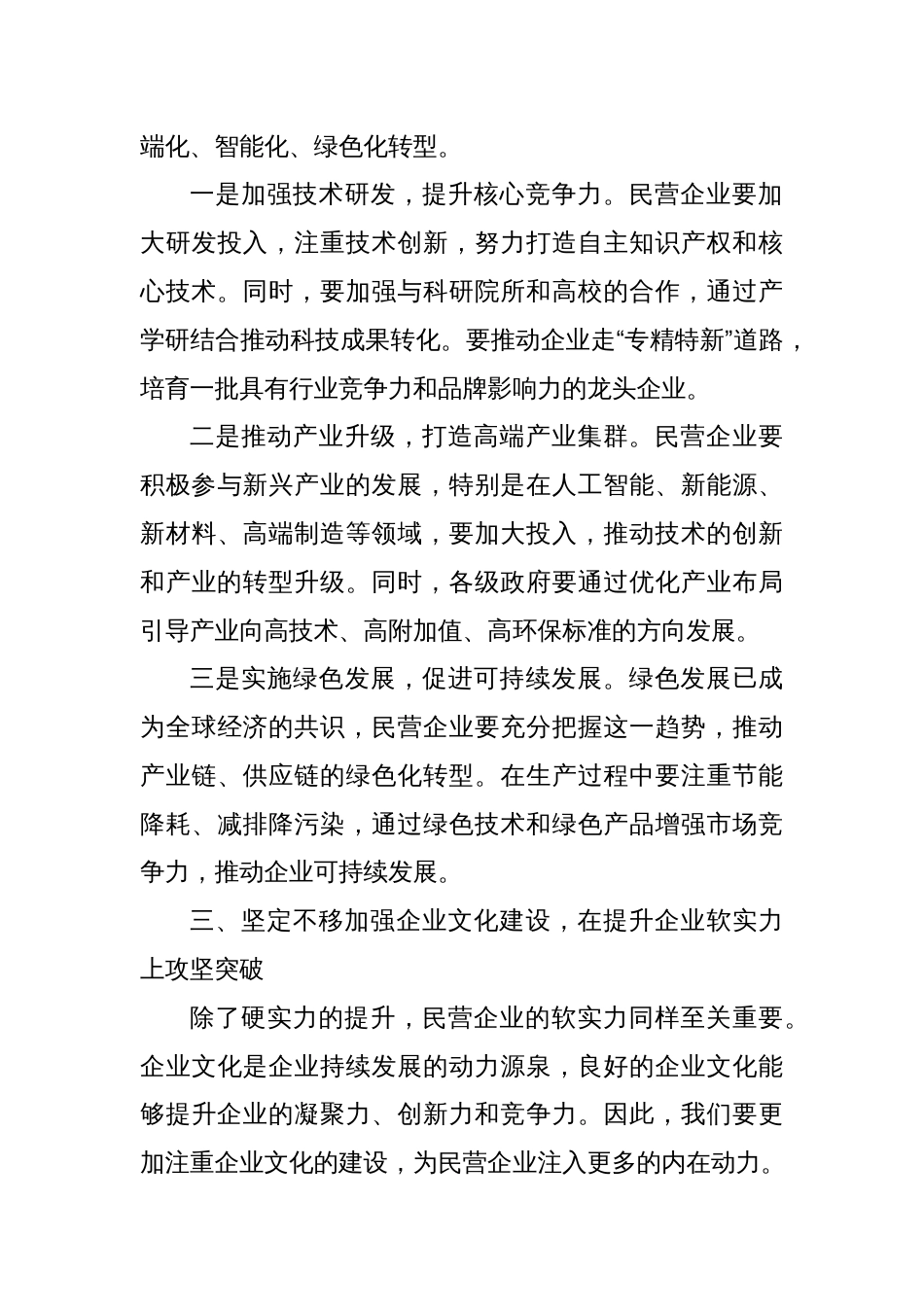 在民营经济发展座谈会上的讲话提纲_第3页