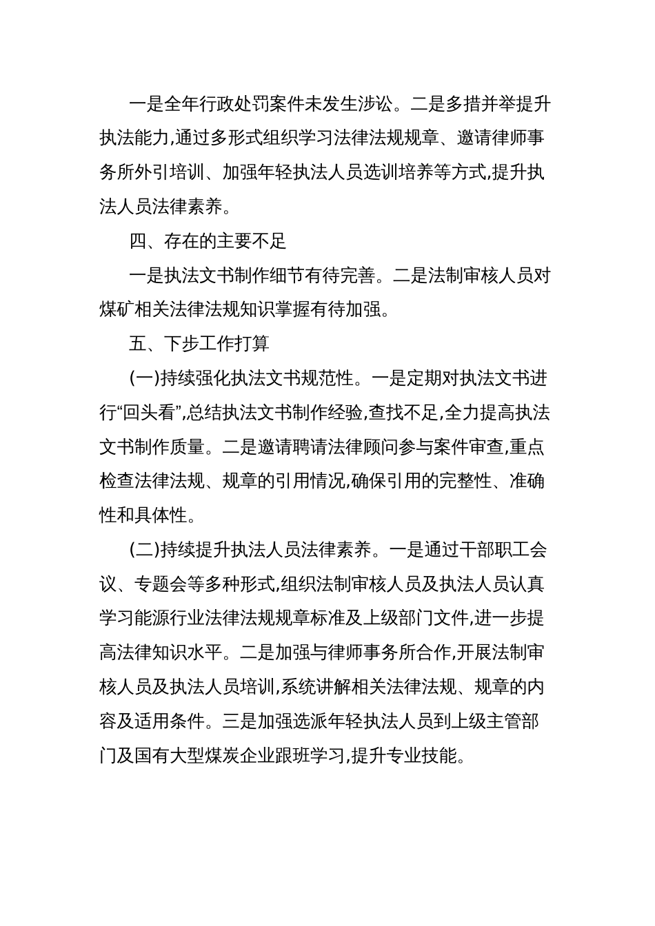 县能源局2024年度行政执法工作总结_第3页