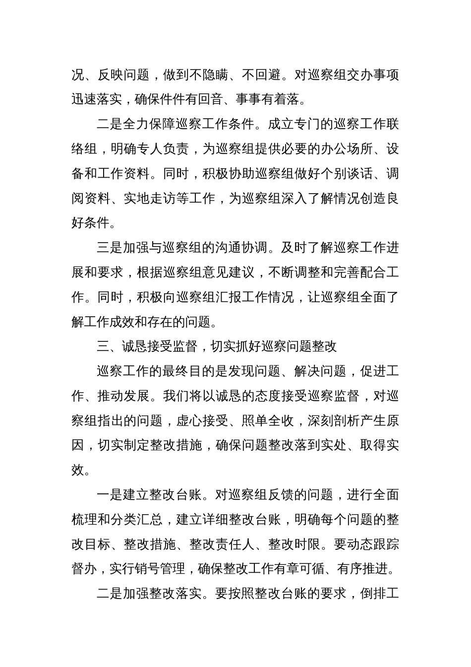 在巡察工作动员会议上的表态发言_第3页