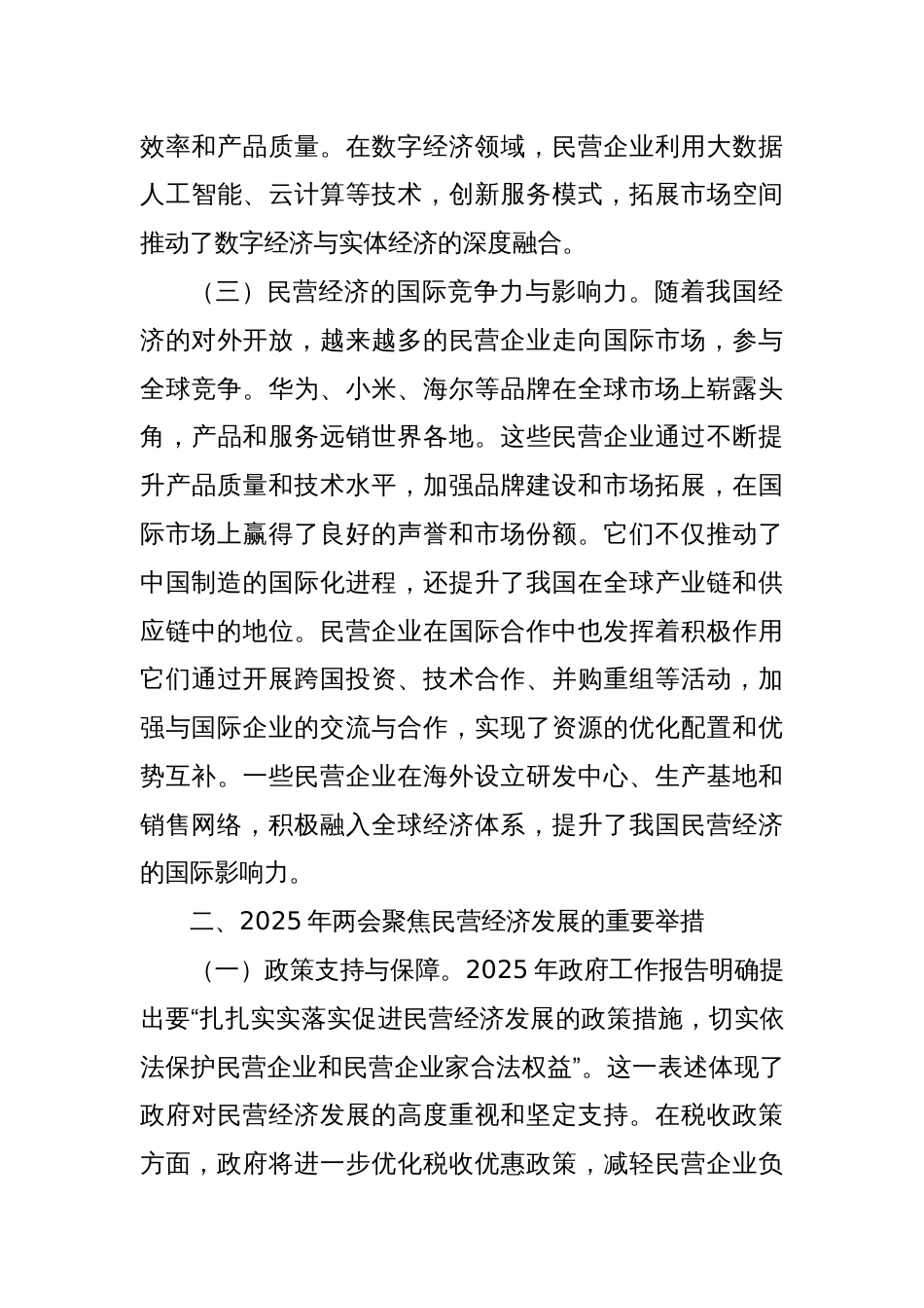 2025年两会专题党课：从两会看民营经济新机遇，党员助力企业发展专题党课_第3页