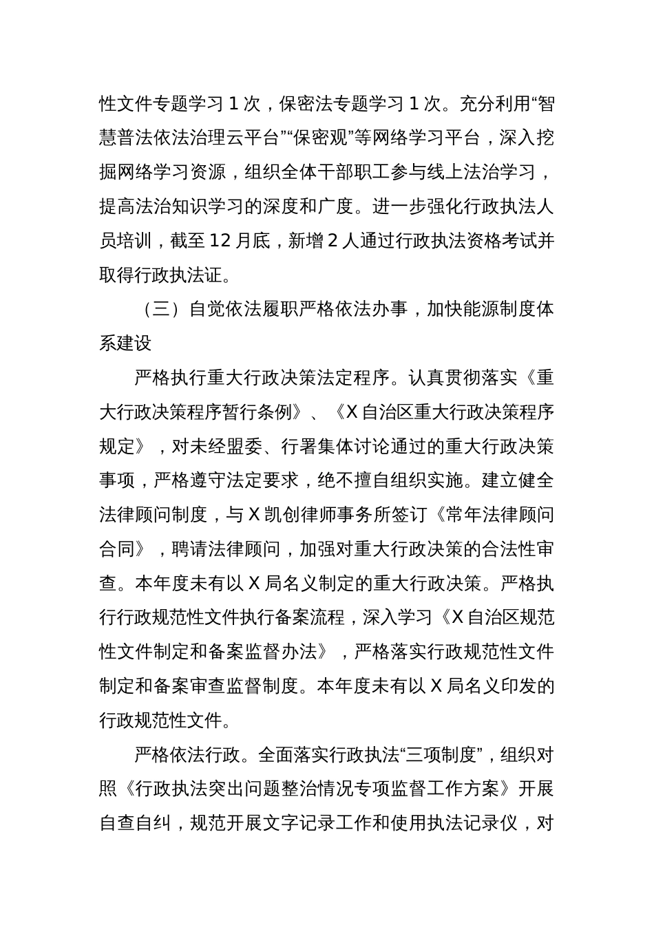 XX局2024年度述法报告_第3页
