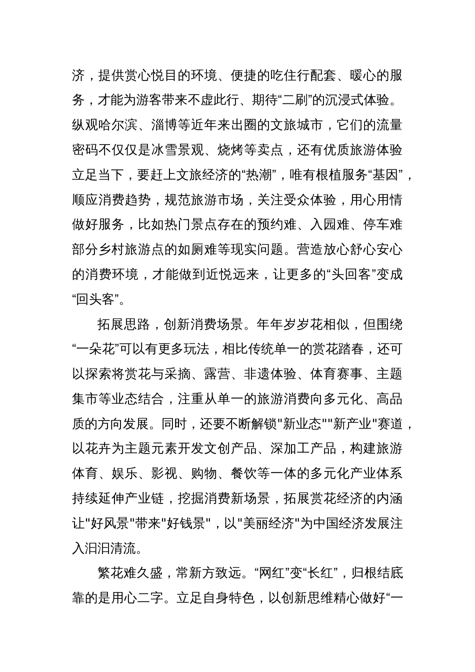 申论范文：精心做好“一朵花”的文章_第2页
