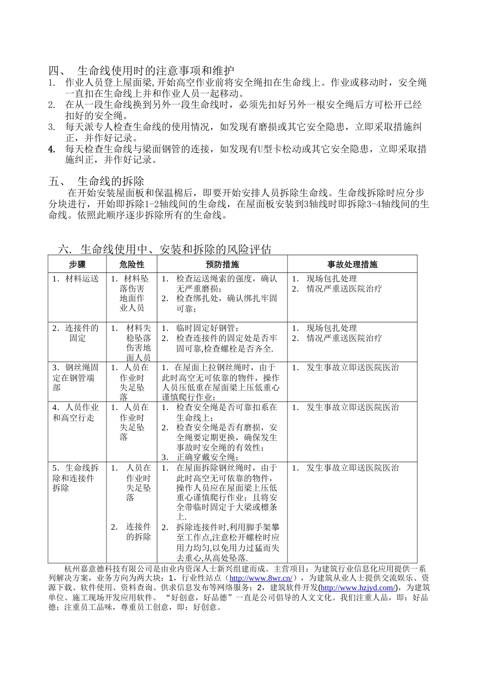 钢结构生命线安装方案-8wr_第2页