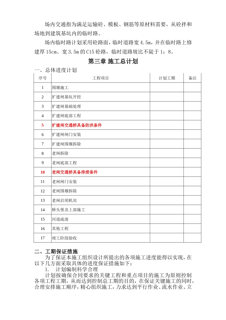 水闸工程施工组织设计方案_第2页