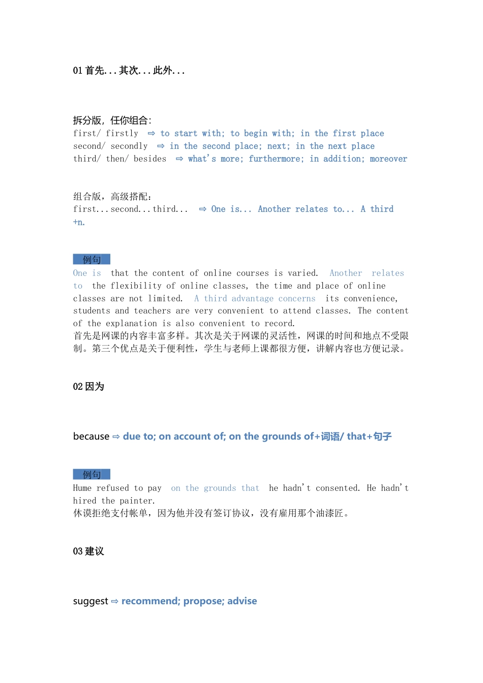 高中英语作文高分替换词_第1页