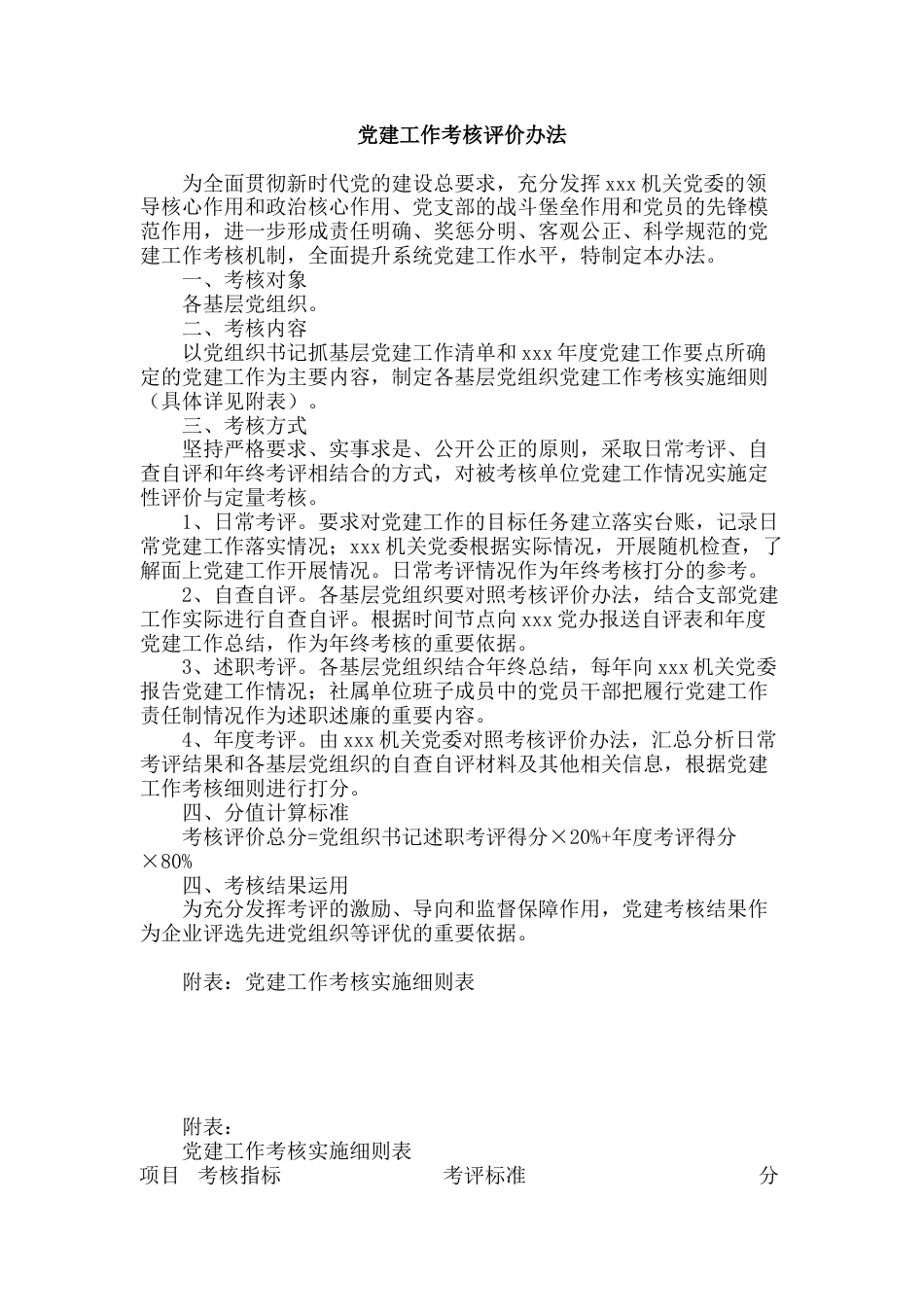 党建工作考核评价办法_第1页