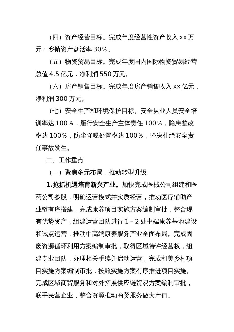 国有企业集团公司2025年工作要点_第2页