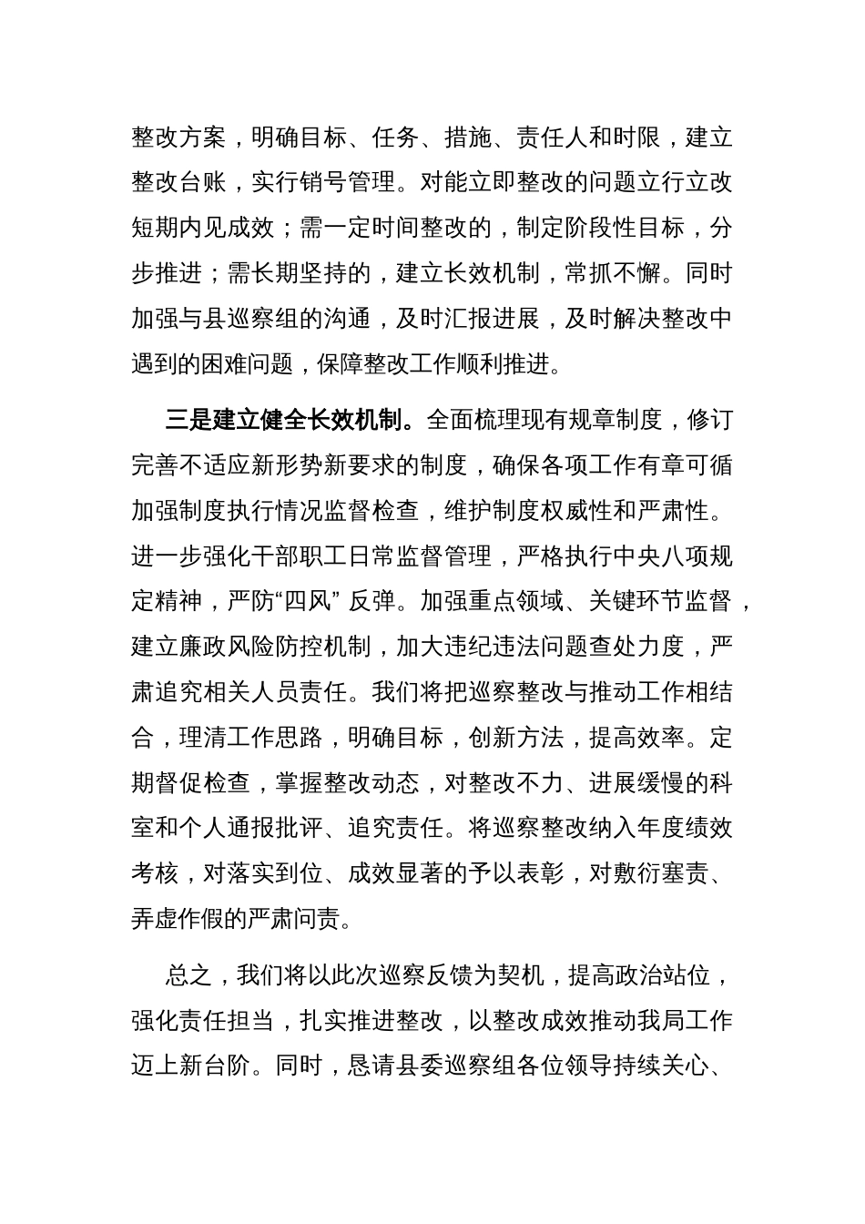 在县委巡察问题反馈会议上的表态发言_第2页