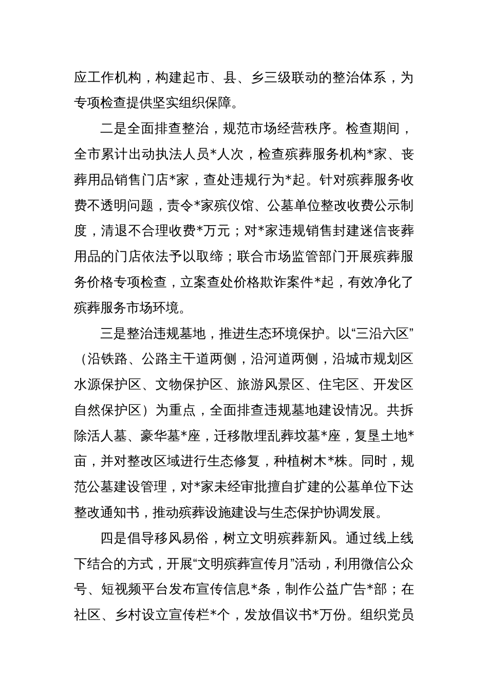 全市殡葬领域突出问题专项监督检查情况通报_第2页