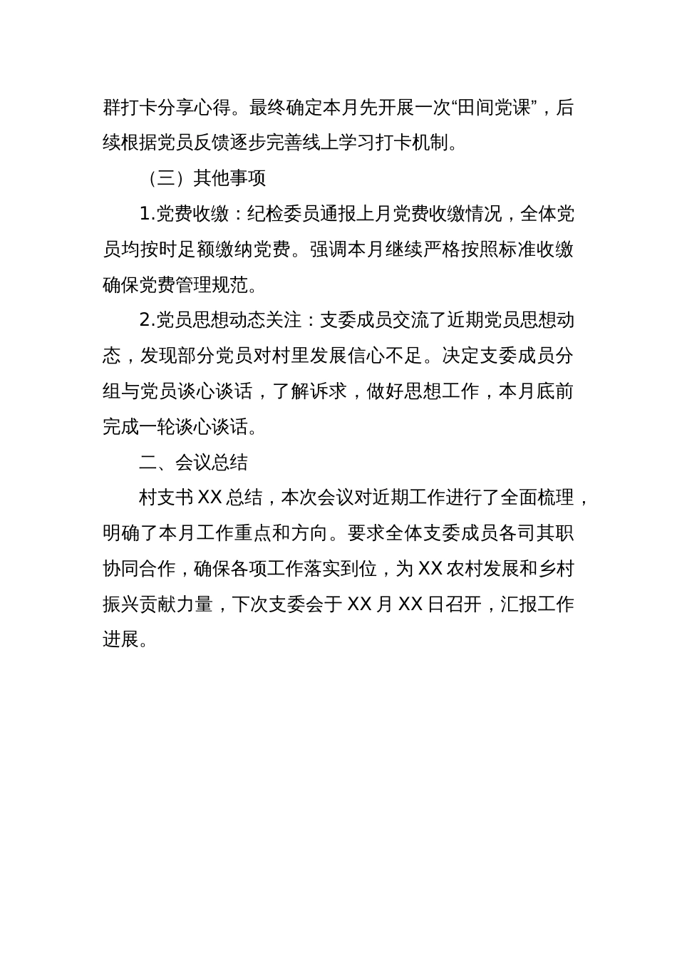2025年XX村4月支部支委会会议记录_第3页