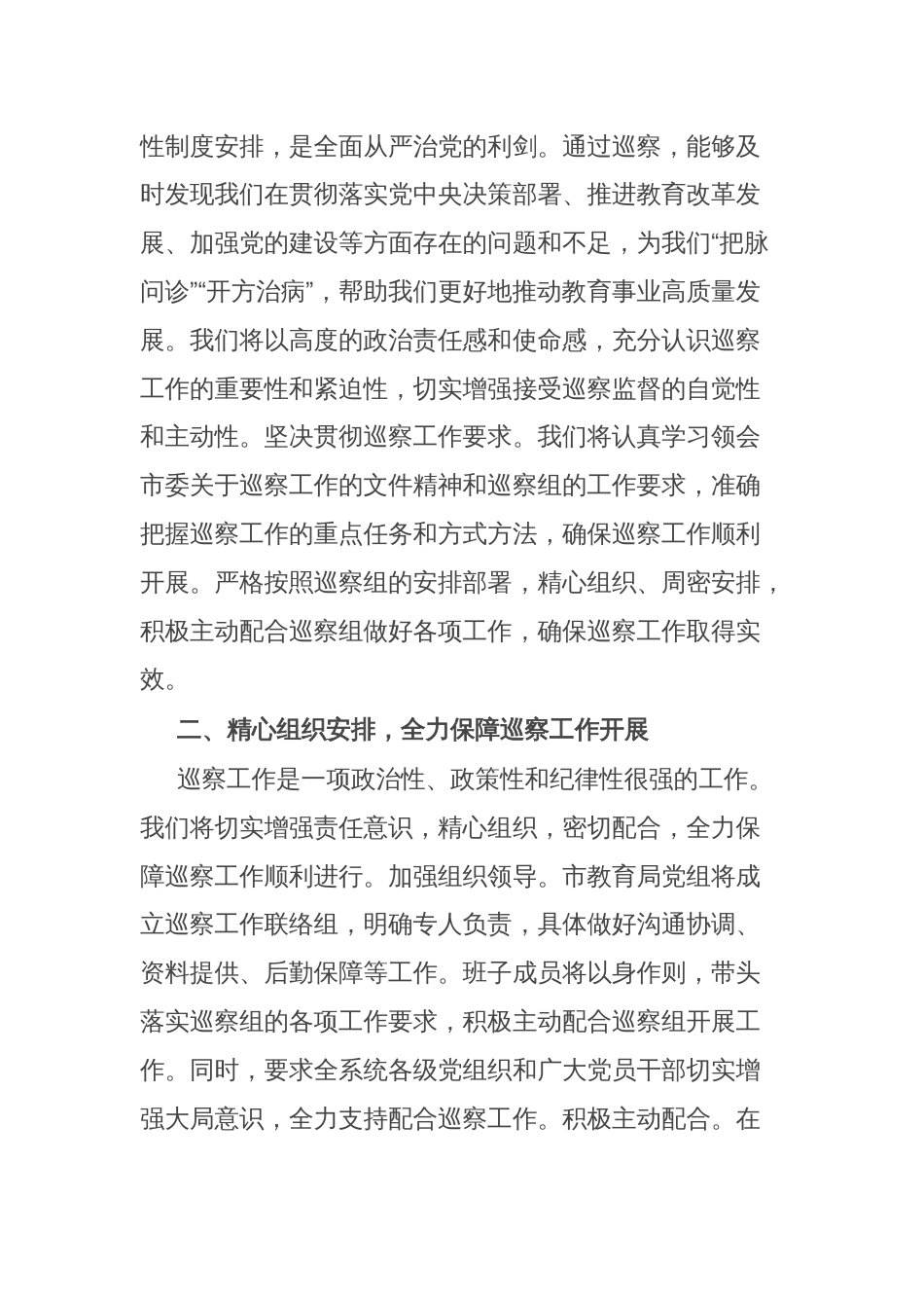 在2025年市委巡察启动会上的表态发言_第2页