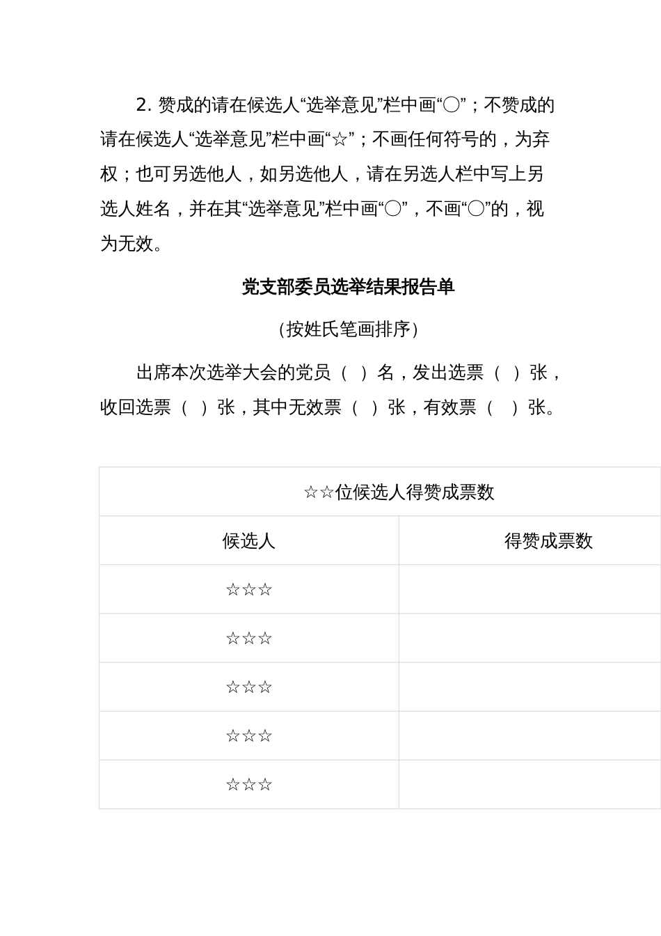 党支部委员候选人预备人选基本情况_第2页