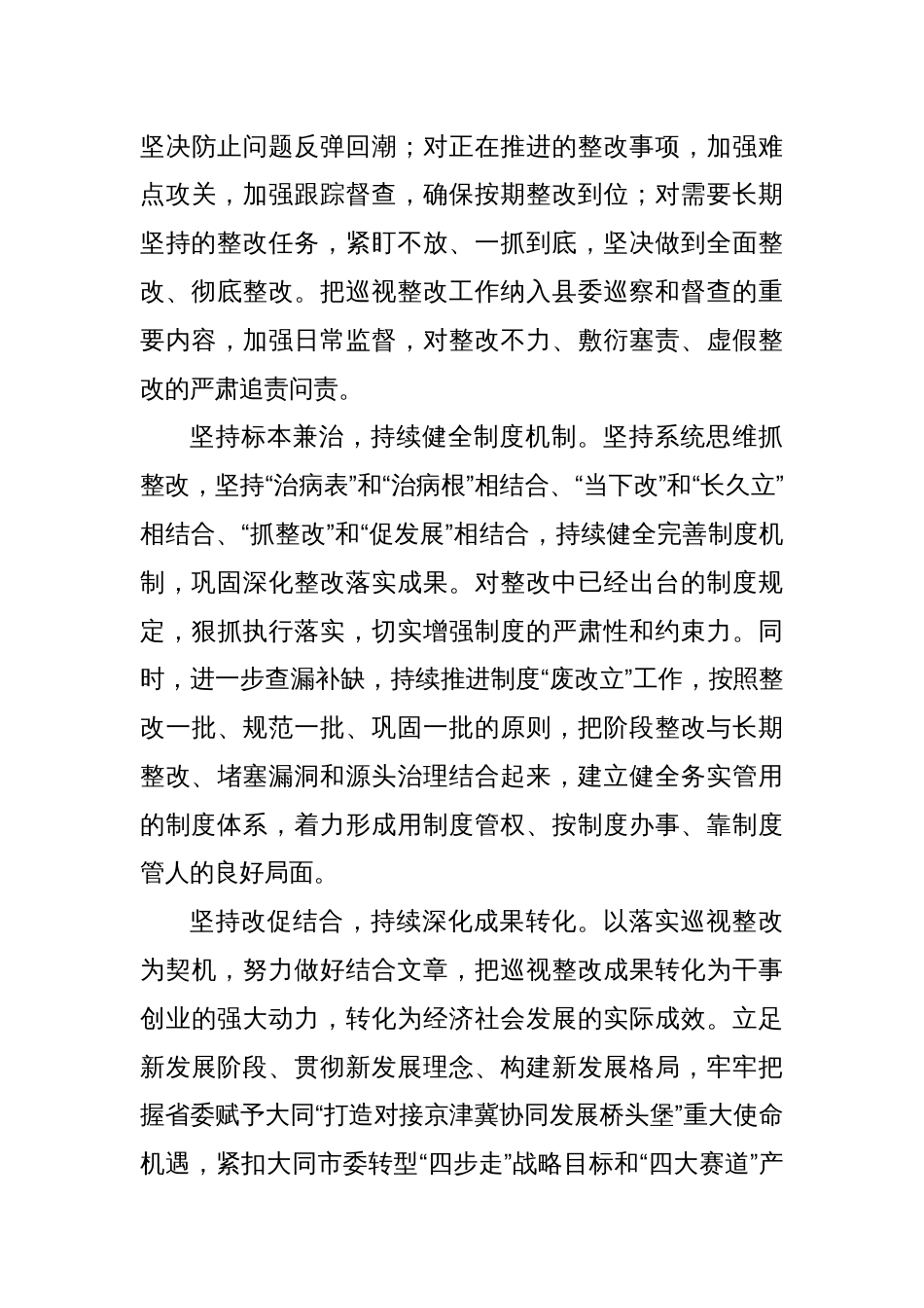 关于落实巡视整改主体责任方面的整改情况_第3页