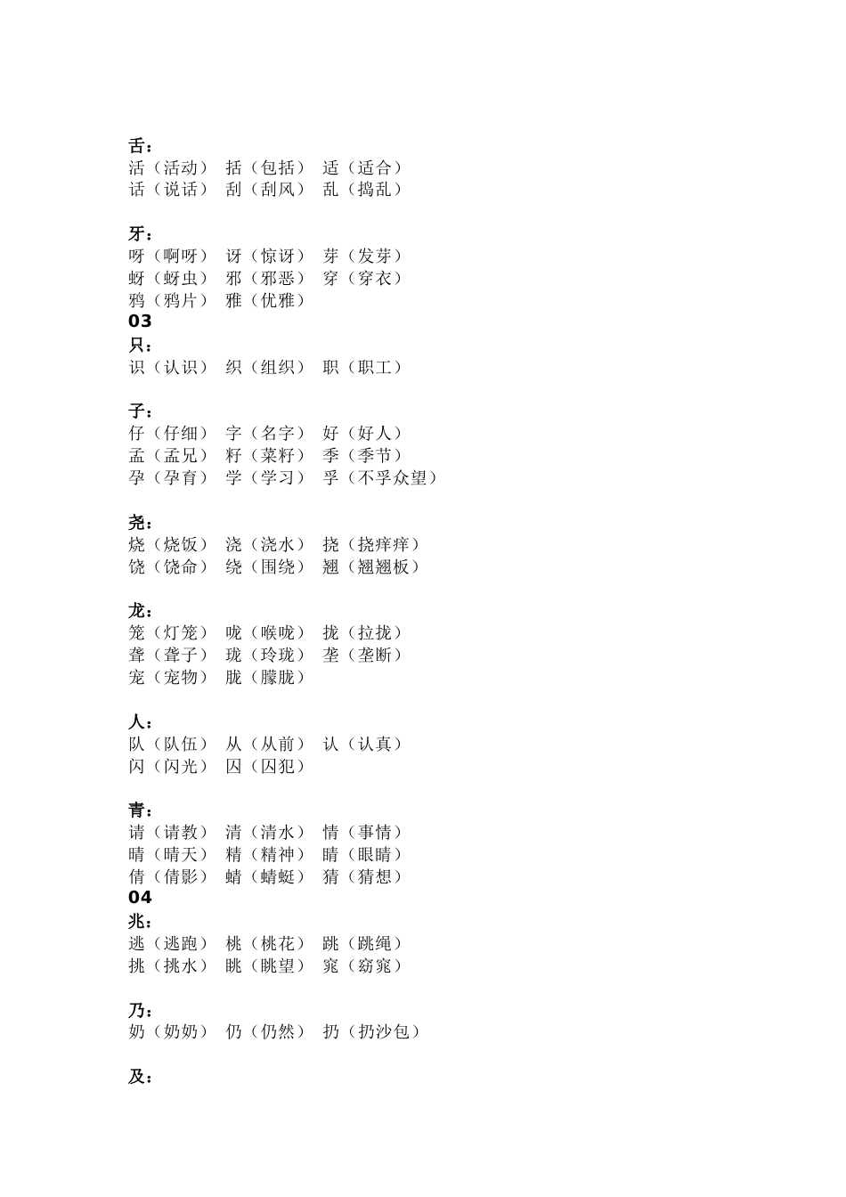 小学语文必考点：“加偏旁，组新字”总结_第2页