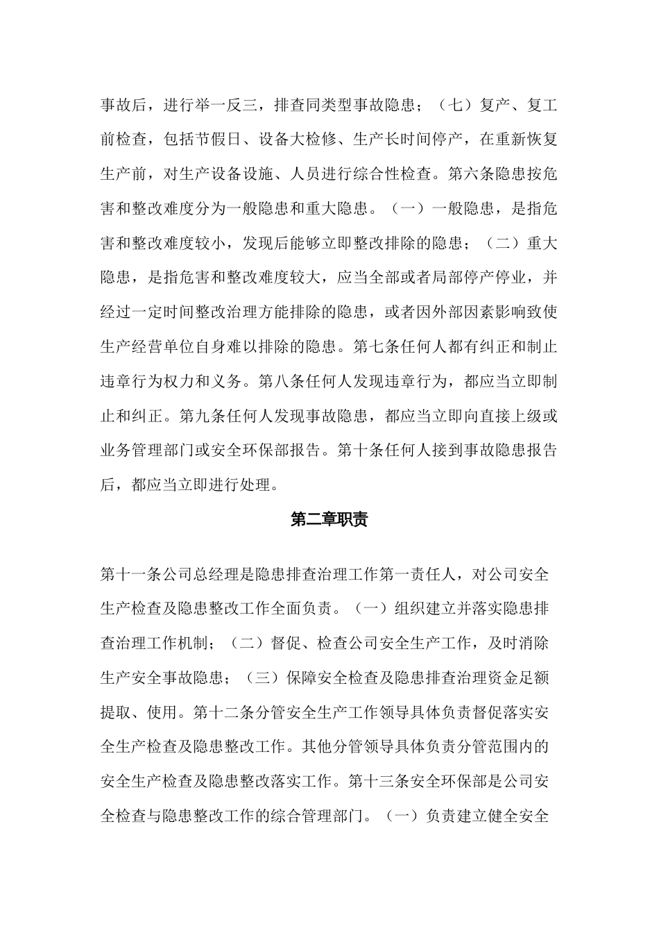 XX公司安全检查与隐患整改制度_第2页