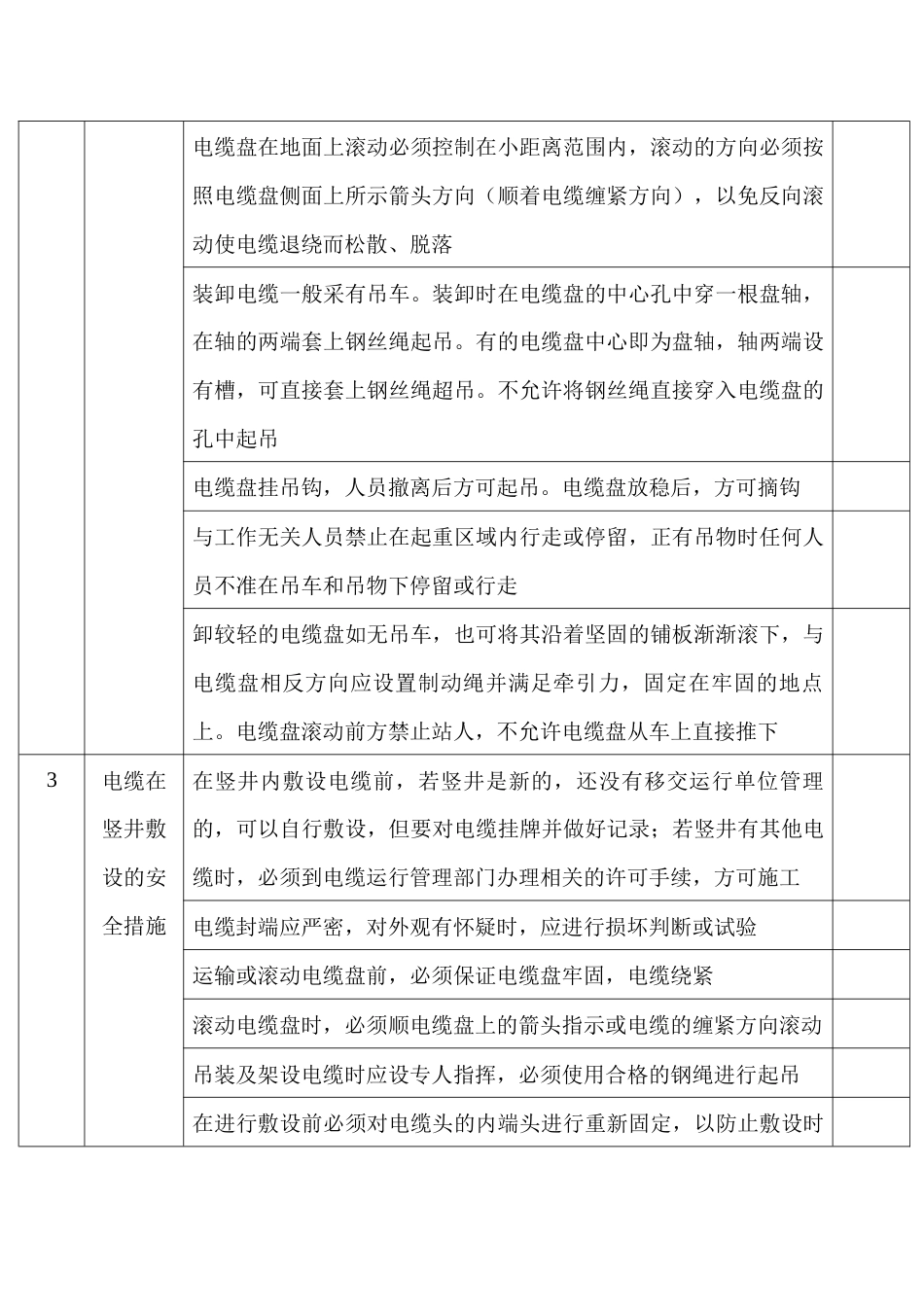 电力电缆敷设作业安全检查表_第2页