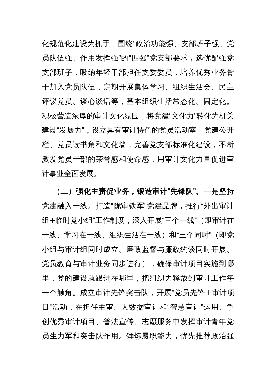 市审计局党组上半年落实全面从严治党主体责任工作情况报告_第3页