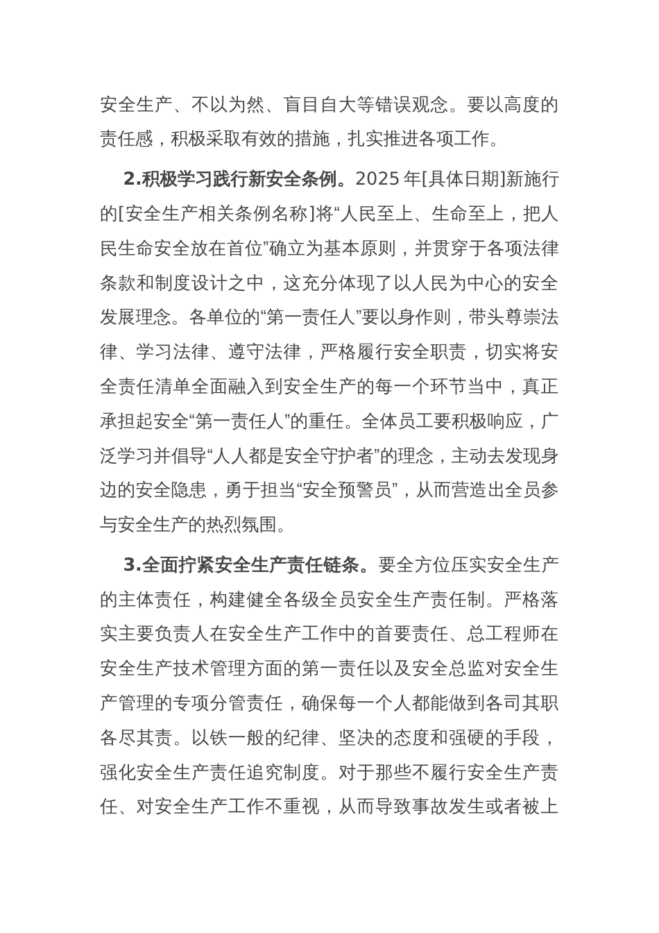 在2025年安全生产工作会上的研讨发言材料_第2页